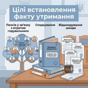 Встановлення факту перебування на утриманні для спадщини та пенсії