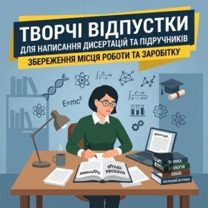 Творча відпустка для написання дисертації та підручників для працюючих науковців