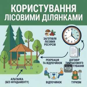 Временное пользование лесами для рекреационных целей и отдыха