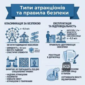 Класифікація атракціонів за типами безпеки та експлуатація атракціонів