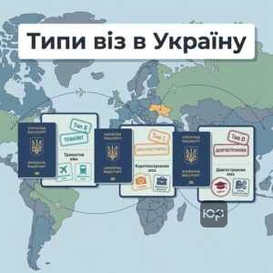 Типи віз в Україну B C D та електронна віза