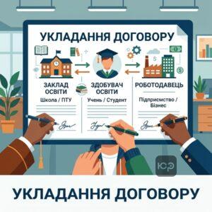 Підписання договору про дуальну форму навчання між ПТУ та підприємством