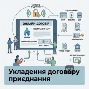 Процедура укладення договору постачання газу онлайн