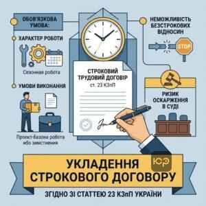 оформлення строкового трудового договору за ст 23 КЗпП