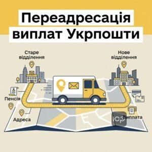 Як переоформити доставку пенсії Укрпоштою на нову адресу під час війни