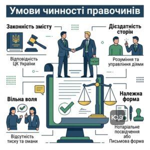 Критерії чинності та умови визнання договору купівлі-продажу дійсним
