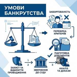 Умови для звернення до адвоката з банкрутства