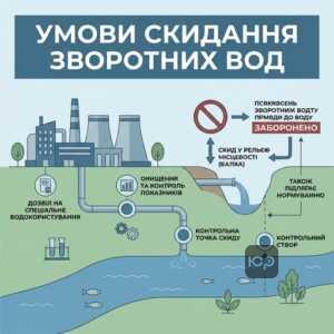 Правила та умови на скидання зворотних вод для підприємств