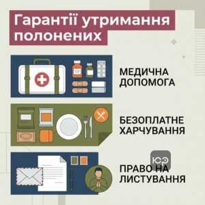 умови утримання військовополонених за міжнародними нормами