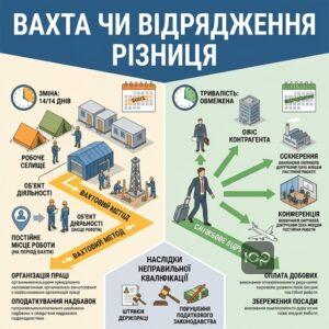 Порівняння вахтового методу роботи та службового відрядження для юристів та HR