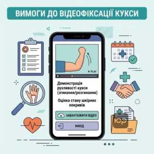 Вимоги до відео та фото кукси для Експертної комісії з протезування за кордоном