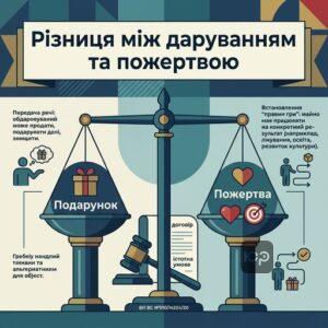 Порівняння договору пожертви та договору дарування за цільовим призначенням