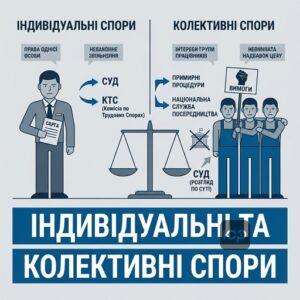 Разграничение индивидуальных и коллективных трудовых споров в Украине