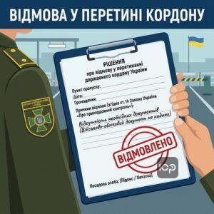 Офіційне рішення про відмову у перетині державного кордону України