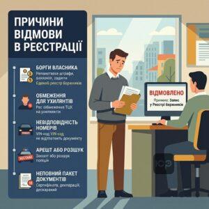 Відмова у реєстрації автомобіля через борги власника