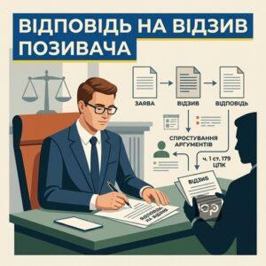 Відповідь на відзив цпк в цивільному процесі