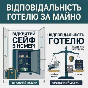 Відповідальність готелю за збереження речей гостя згідно зі статтею 975 ЦК України