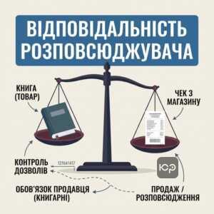 Відповідальність продавця за розповсюдження книг без дозволу