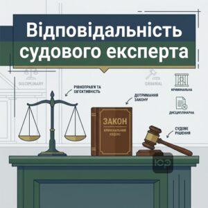 Дисциплінарна та кримінальна відповідальність судового експерта