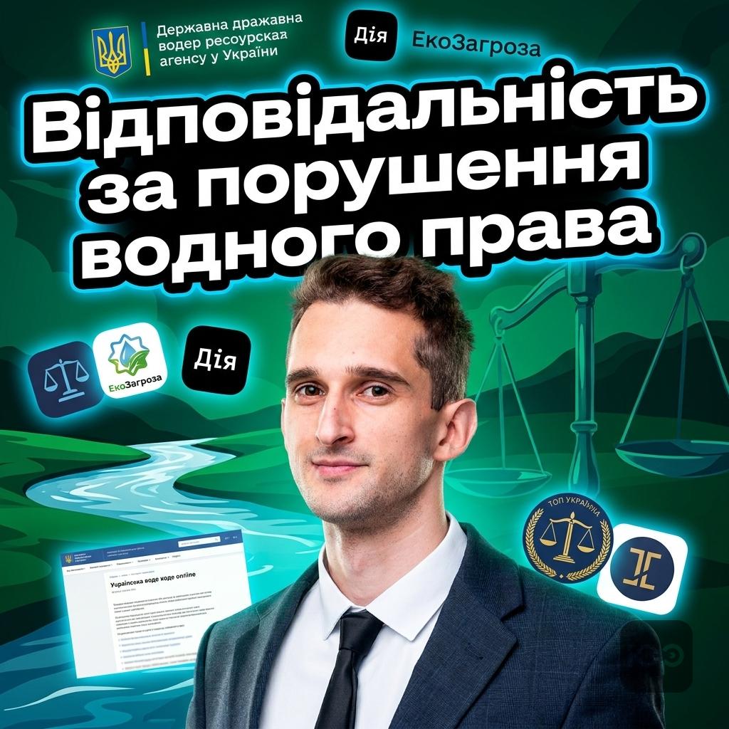 Відповідальність за порушення водного законодавства та спори