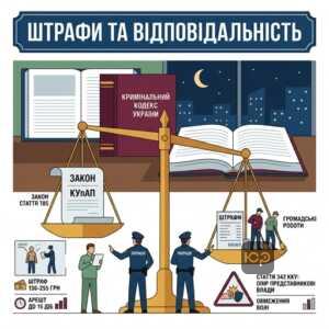 Адміністративна та кримінальна відповідальність за порушення комендантської години