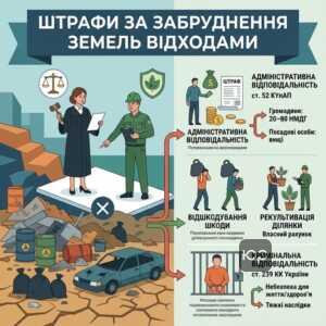 Адміністративна та кримінальна відповідальність за забруднення земель відходами в Україні