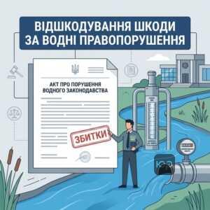 Відшкодування збитків за порушення водного кодексу та цивільна відповідальність за шкоду довкіллю