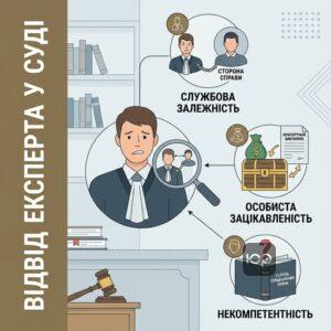 Процедура та підстави для відводу судового експерта у цивільному процесі
