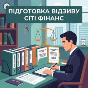 Підготовка відзиву на позовну заяву ТОВ Сіті Фінанс адвокатом