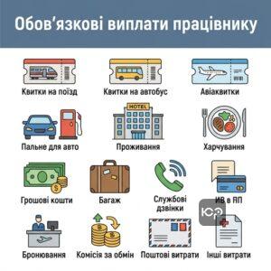 13 видів витрат на відрядження та компенсація витрат на відрядження згідно з КЗпП