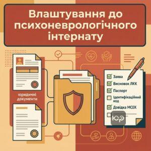 Перелік документів для оформлення в психоневрологічний інтернат