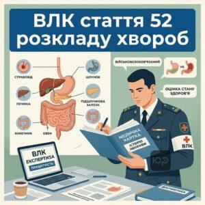 ВЛК статья 52 расписания болезней и оценка состояния здоровья военнообязанных