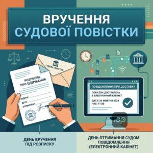 Правила та порядок вручення судової повістки у цивільному процесі під розписку