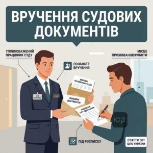 Процедура вручення виклику іноземного суду в Україні особисто під розписку