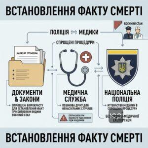 Встановлення факту смерті під час воєнного стану за правилами Наказу № 177/450/46