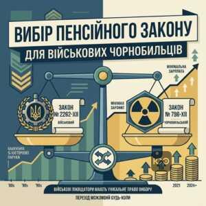 Вибір закону для пенсії військовим чорнобильцям