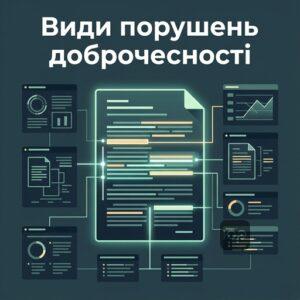 Аналіз та виявлення порушень академічної доброчесності в Україні