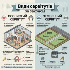 Різниця між земельним та особистим сервітутом на житло та ділянку