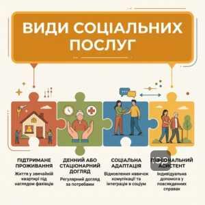 Види соціальних послуг особам з психічними розладами