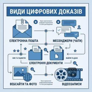 Види цифрових доказів у цивільному процесі та правила їх збору