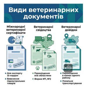 Класифікація та види ветеринарних документів для переміщення вантажів