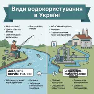 Загальне та спеціальне водокористування в Україні юридичний огляд права та обов'язки водокористувачів
