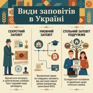 Різні види заповітів в Україні та їх особливості