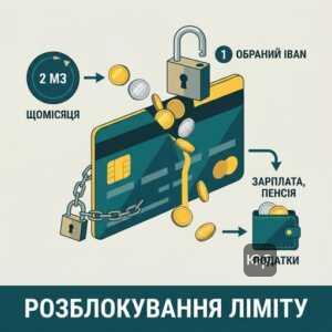 Використання коштів на заблокованому рахунку ліміт 2 мінімальні зарплати