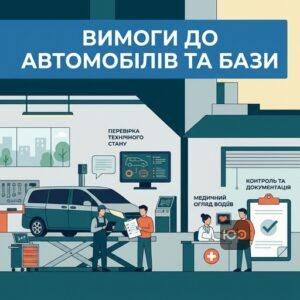 Вимоги до матеріально-технічної бази для ліцензії на перевезення пасажирів