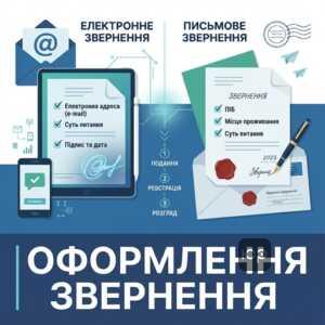 Вимоги до оформлення електронного та письмового звернення громадян