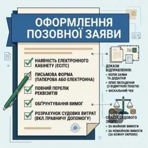 Вимоги до оформлення позовної заяви до господарського суду