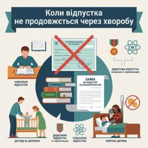 Випадки коли лікарняний під час відпустки не дає права на продовження відпочинку