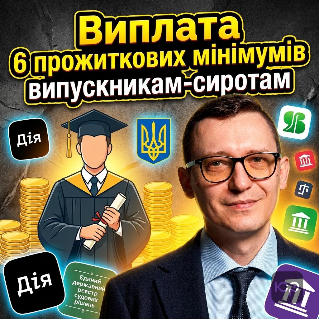 Державне забезпечення дітей-сиріт: виплата 6 прожиткових мінімумів випускникам та судовий захист