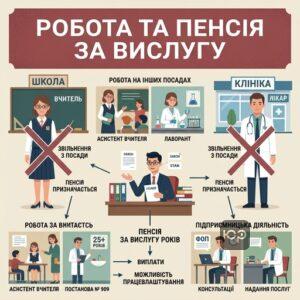 Умови виплати пенсії за вислугу років при продовженні роботи